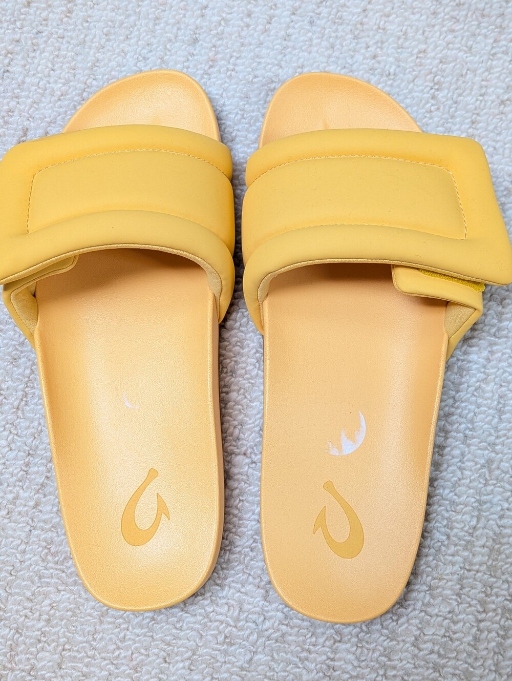 Olukai Sunbeam Slides Yellow New 8